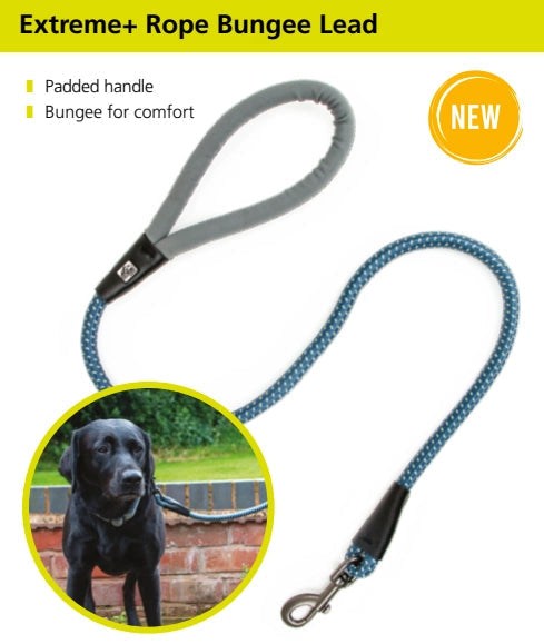 Ancol Extreme Plus Shock Absorbing Rope Bungee Dog Lead