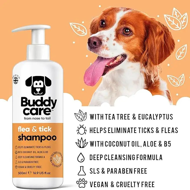 Buddycare Flea & Tick Shampoo 500ml