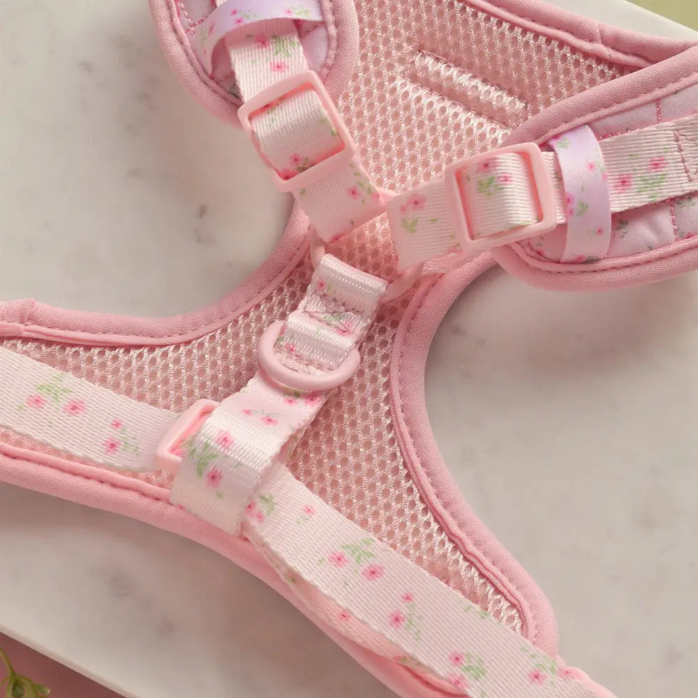 Cocopup Quilted Ditsy Floral Pink Harness