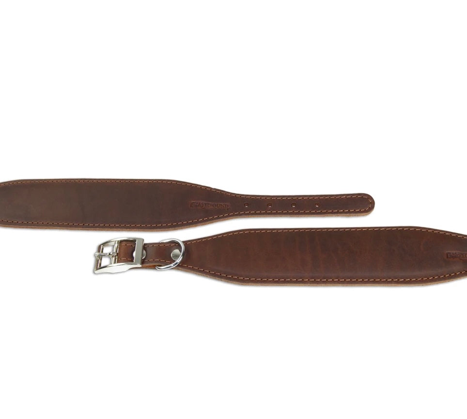 Brown Leather Whippet CollarEarthbound