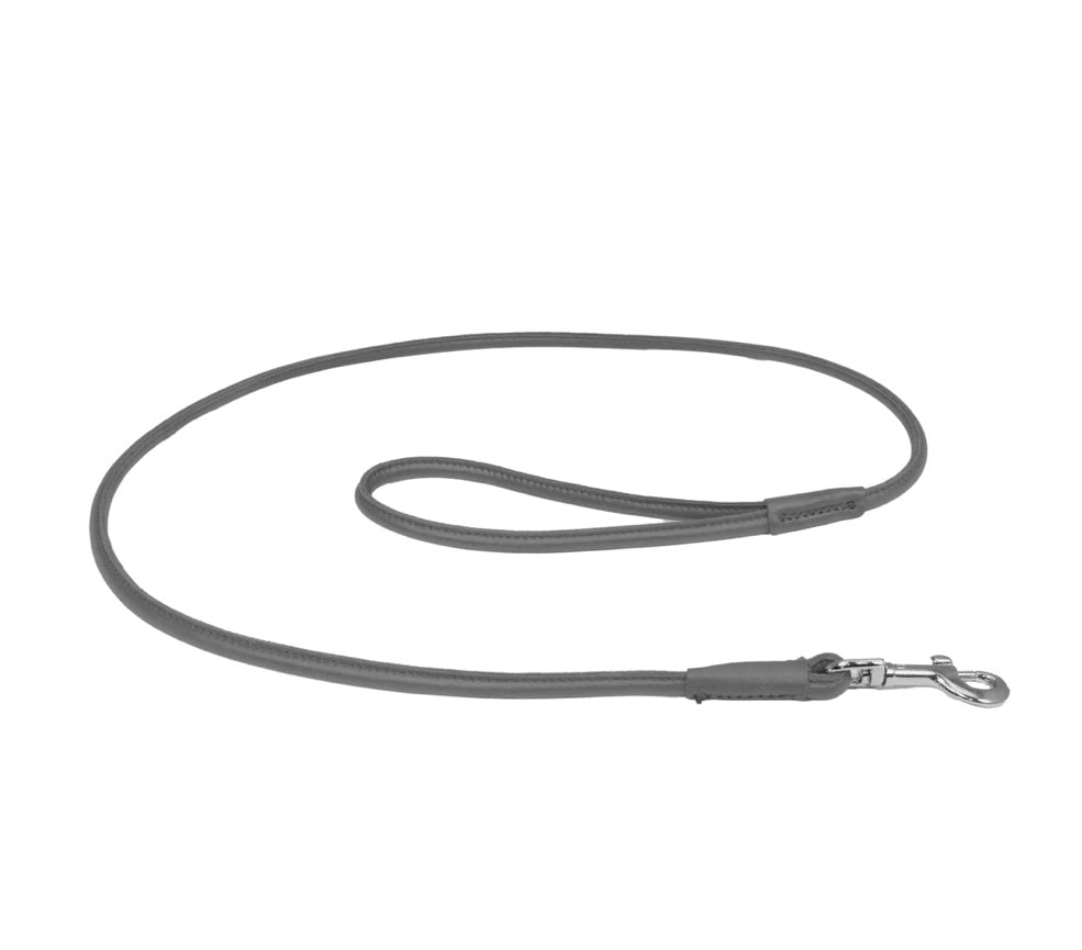 Grey Rolled Leather LeadEarthbound