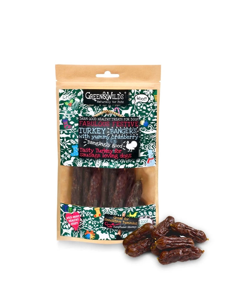 Turkey & Cranberry Christmas Bangers