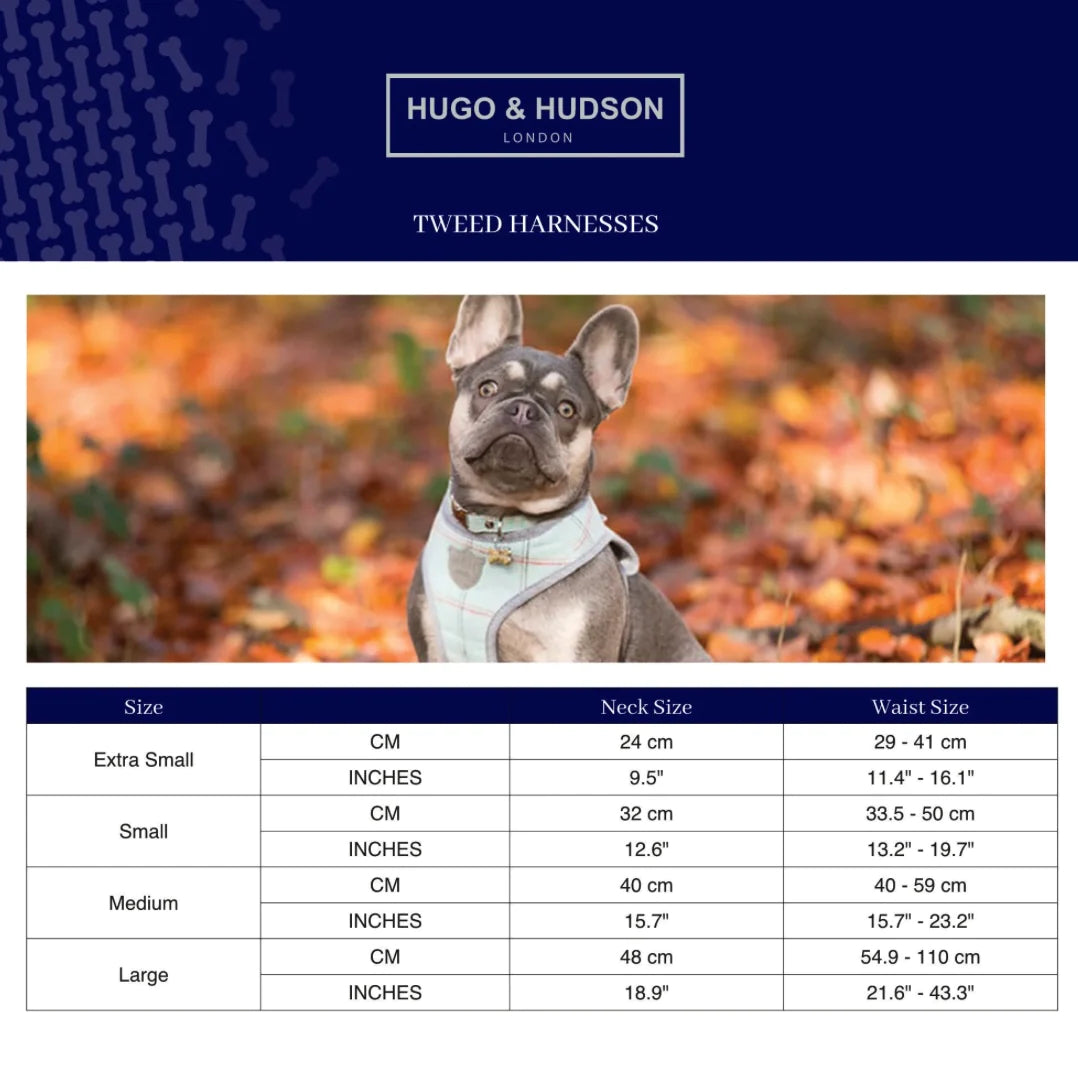 Hugo & Hudson Navy and Red Checked Harness