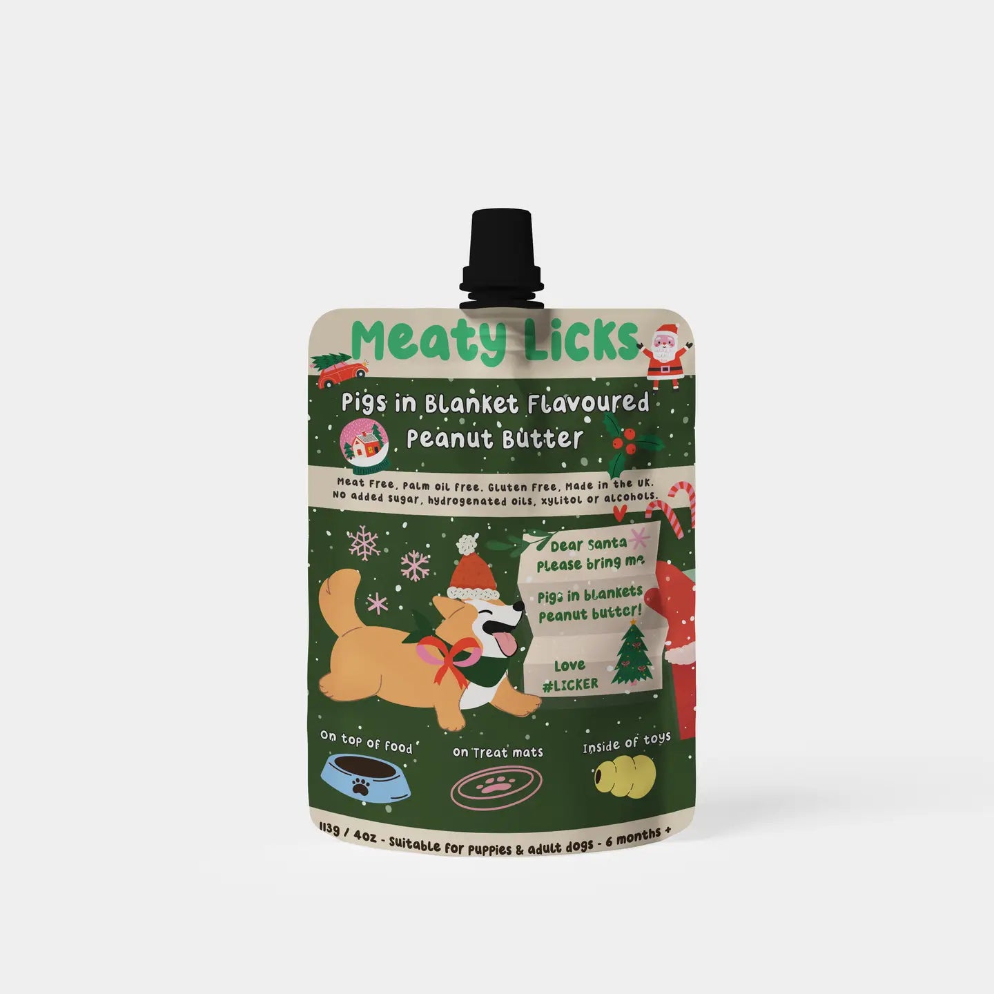 Meaty Licks Pigs in Blanket Flavoured Peanut Butter
