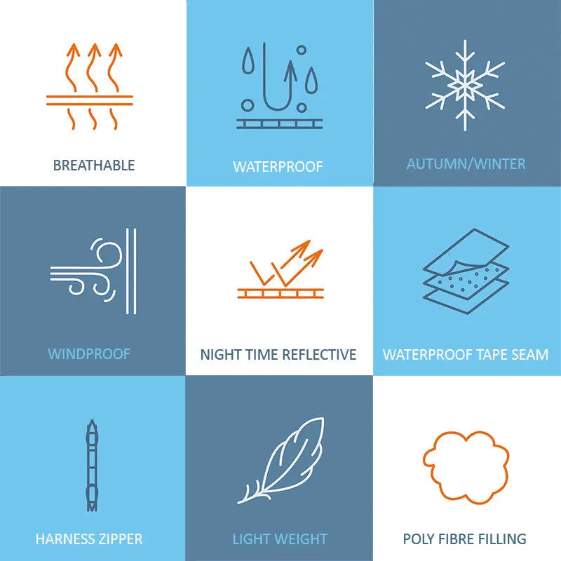 Black Winter Dog Coat