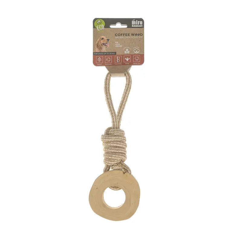 Coffee Wood Chew N Tug Toy