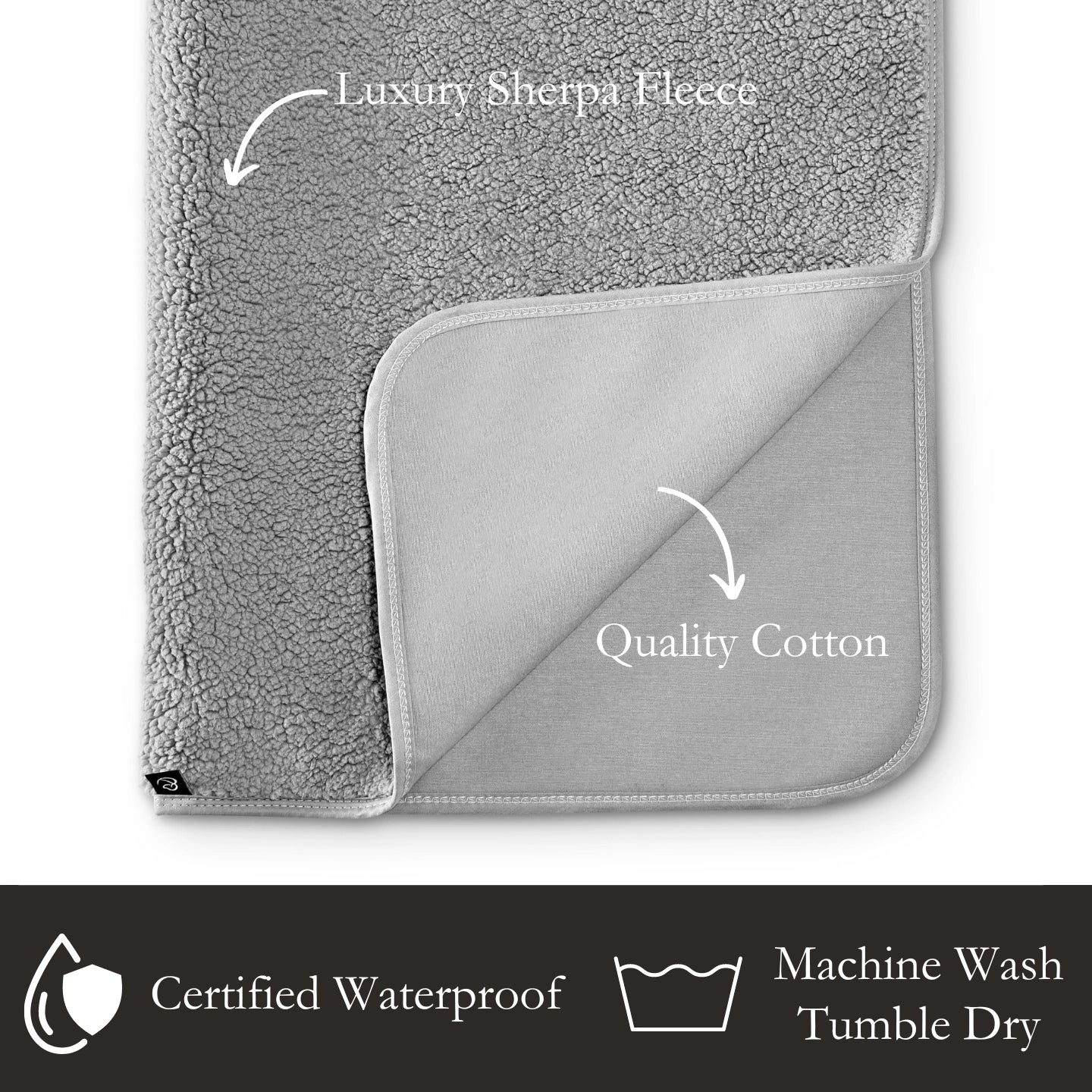 Pup & Kit Pet Protector Waterproof Blanket - Grey