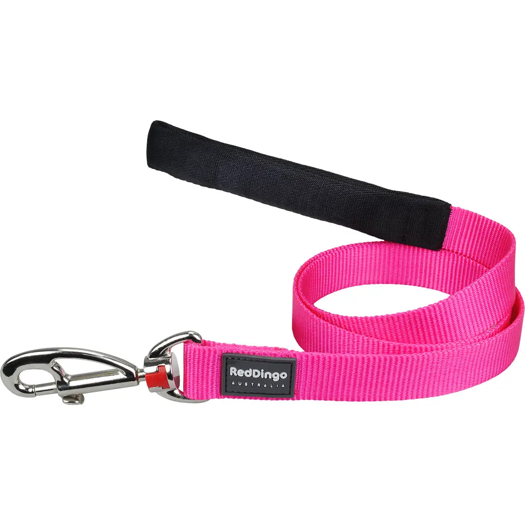 Red Dingo Dog Lead - Pink