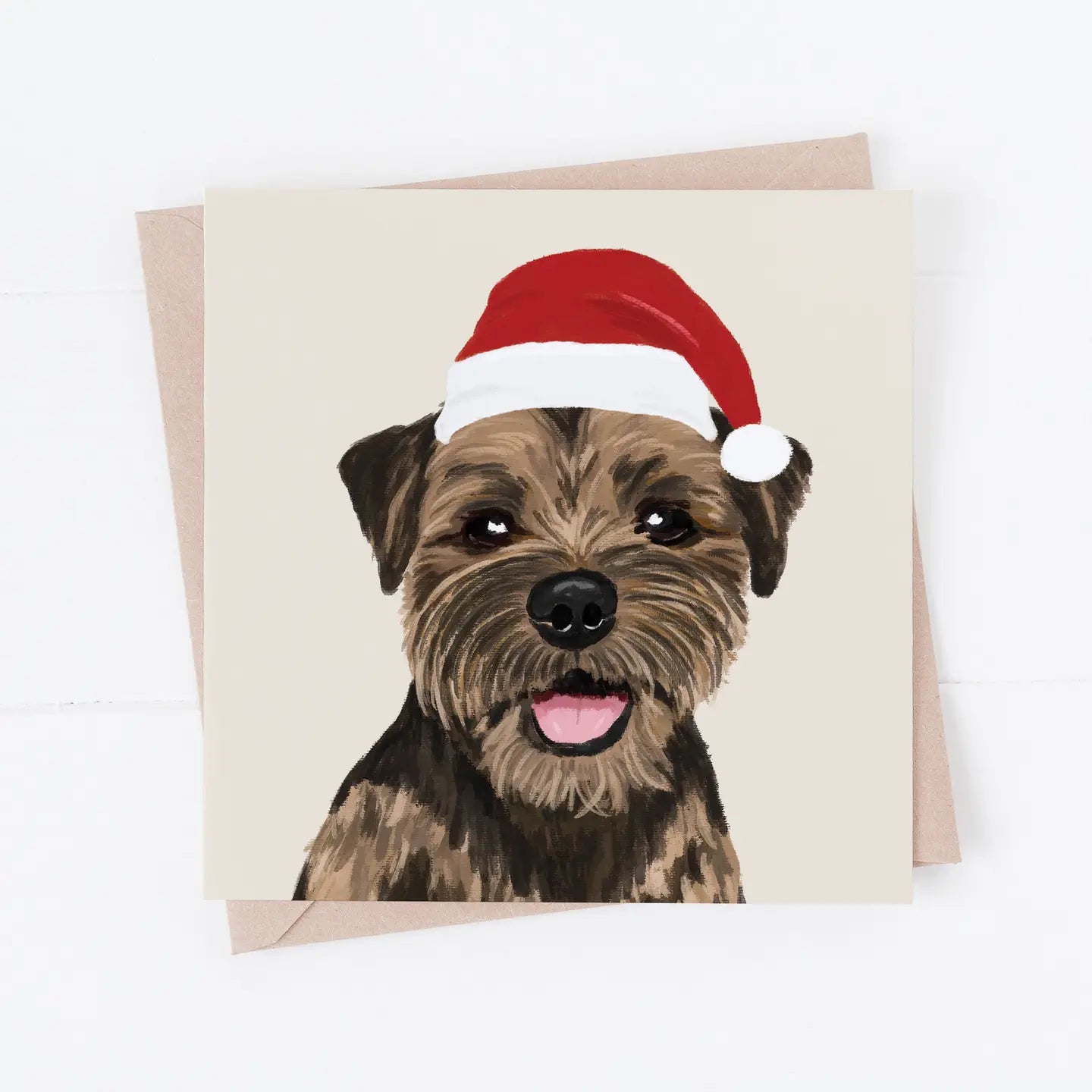 Border Terrier Christmas Card