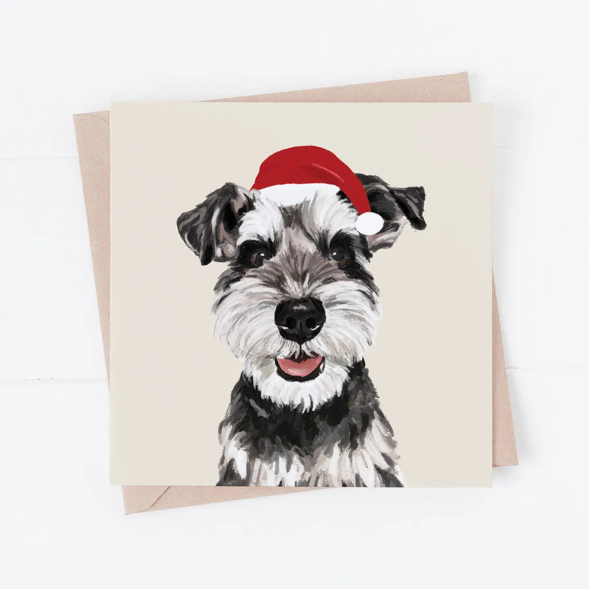Schnauzer Christmas Card