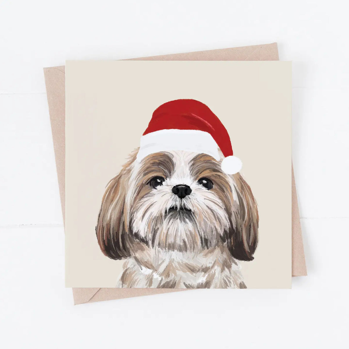 Shih Tzu Christmas Card
