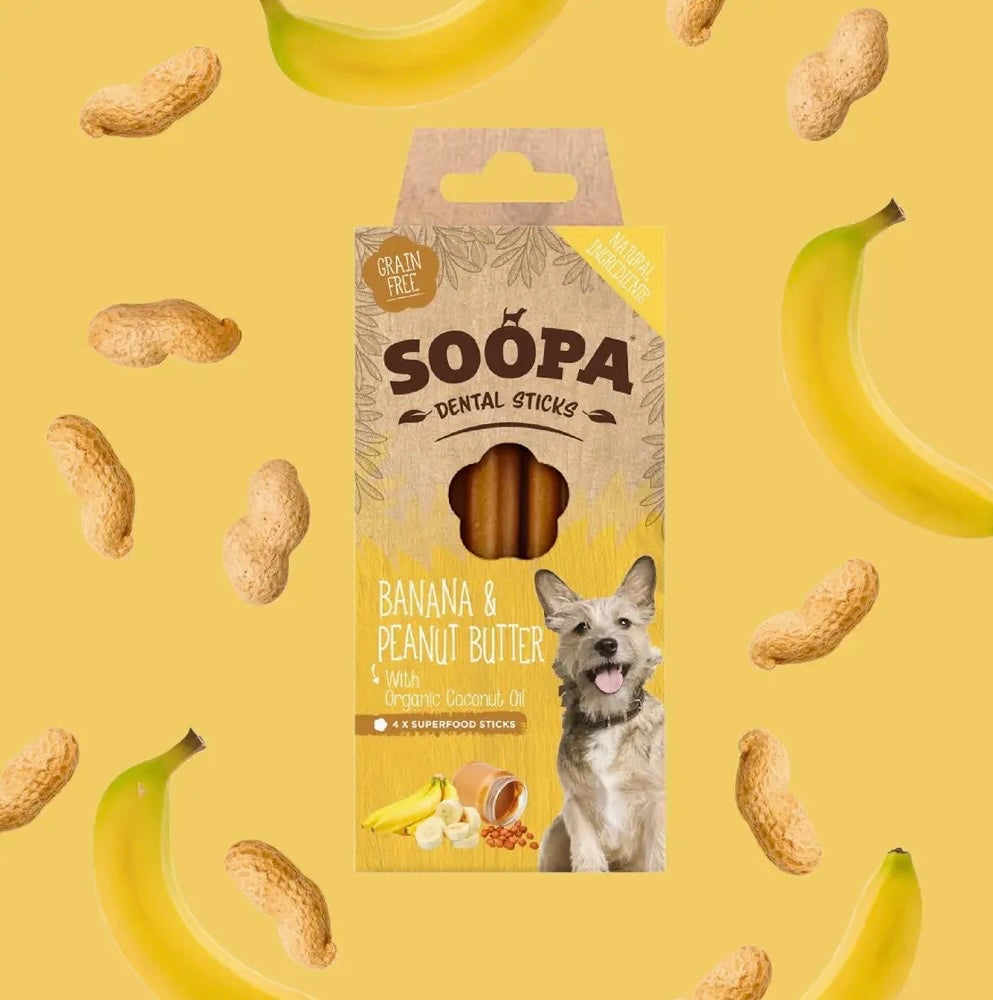 Soopa Banana & Peanut Butter Dental Sticks