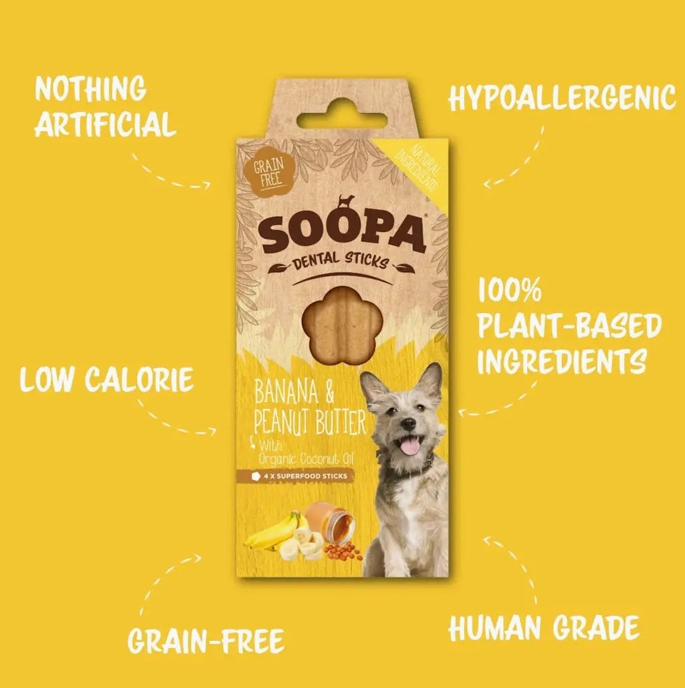 Soopa Banana & Peanut Butter Dental Sticks