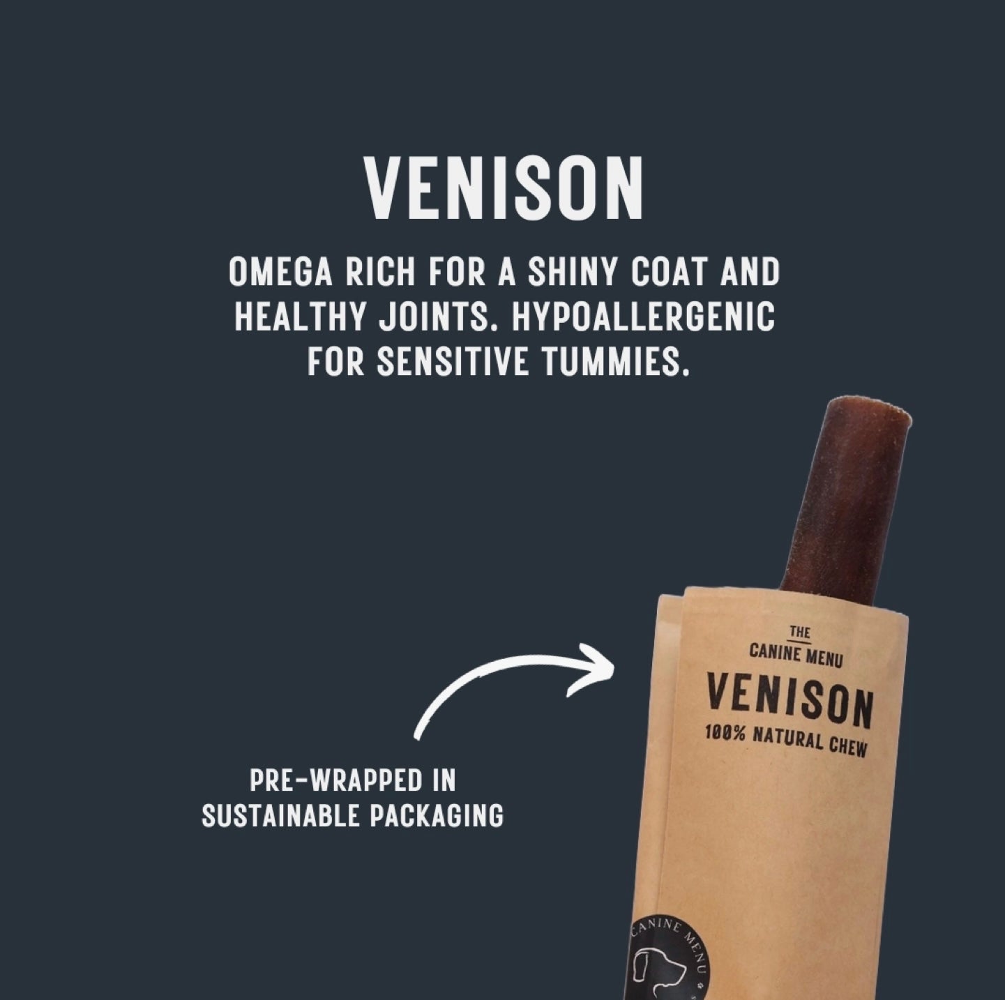 The Canine Menu - Venison Stick