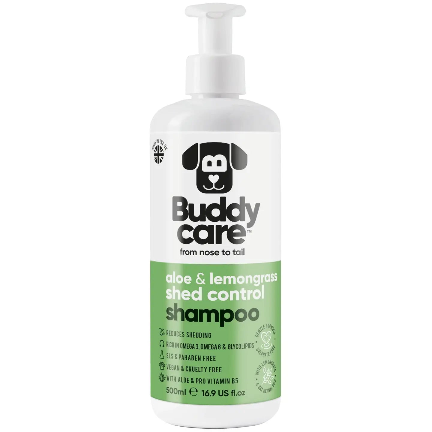 Buddycare Aloe & Lemongrass Shed Control Shampoo
