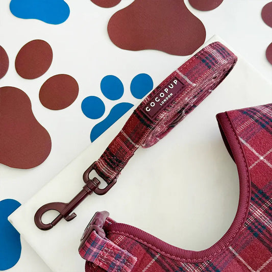 Cocopup Mulberry Plaid Lead
