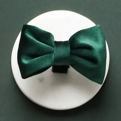 Cocopup Luxe Velvet Bow Tie - Forest Green