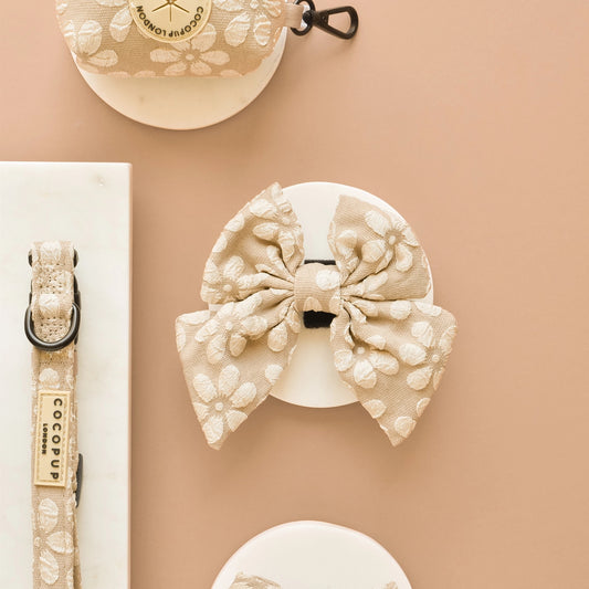 Cocopup - Luxe Sailor Bow Tie - Mocha Flower