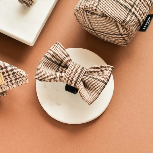 Cocopup Pup Plaid Bow Tie