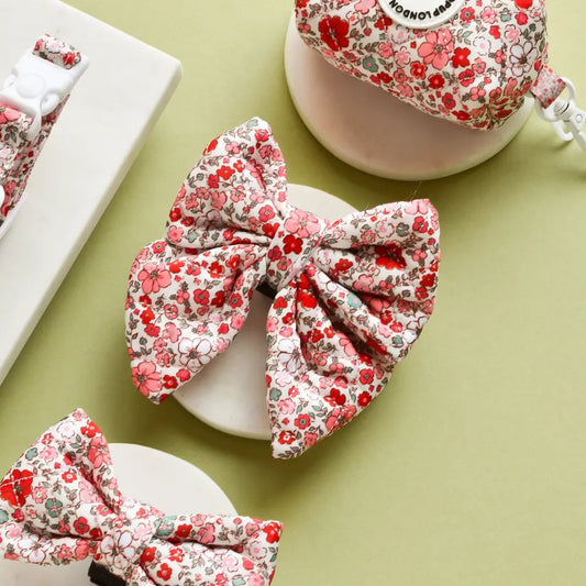 Cocopup Quilted Cute Flowers Sailor Bow