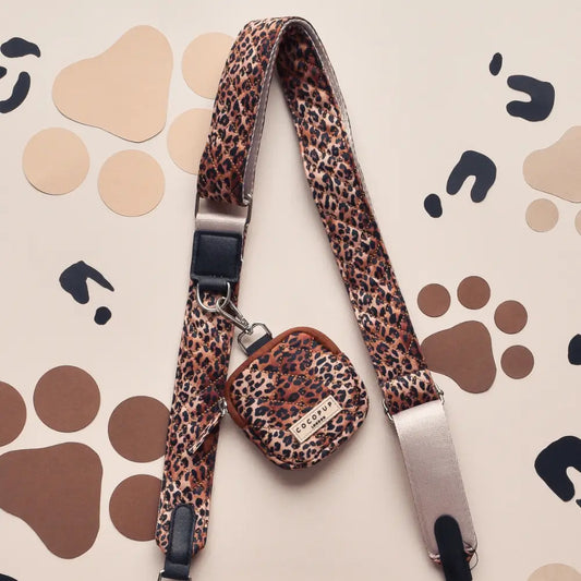Cocopup Quilted Leopard Pup Bag Strap
