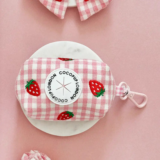 Cocopup Strawberry Picnic Pup Poop Bag Holder