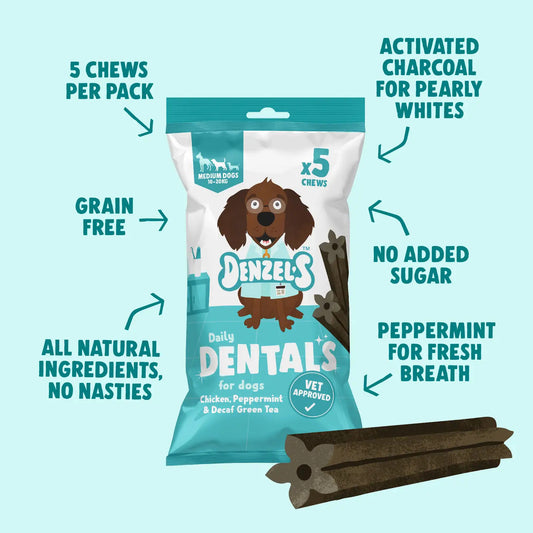 Denzel’s Daily Dentals for Medium Dogs: Chicken