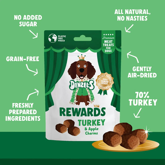 Denzel’s Rewards: Turkey & Apple Charms