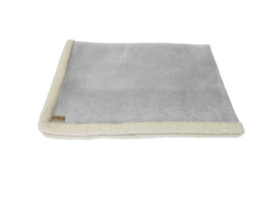 Grey Sherpa Fleece Blanket