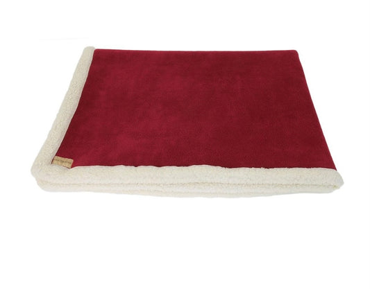 Rusted Red Sherpa Fleece Blanket