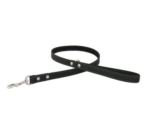 Black Leather Whippet LeadEarthbound