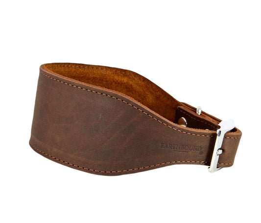 Brown Leather Whippet CollarEarthbound