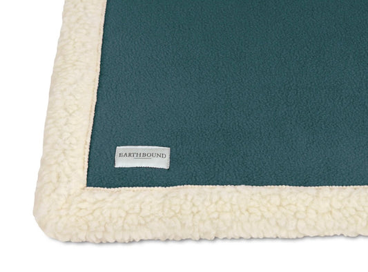 Earthbound Aga Blue Sherpa Fleece Blanket