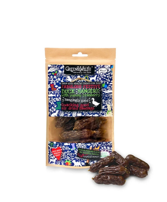 Duck & Cranberry Christmas Bangers