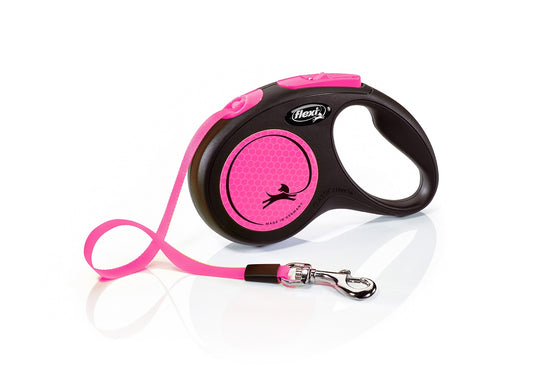 Flexi Neon Pink Tape Lead