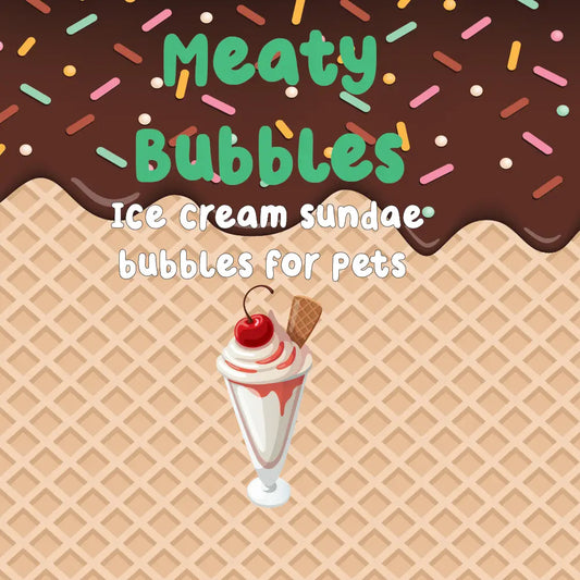 Ice Cream Sundae Bubbles for Dogs