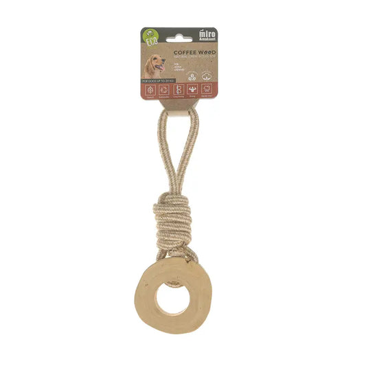 Coffee Wood Chew N Tug Toy