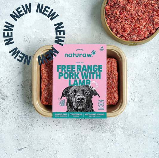 Naturaw - Free Range Pork with Lamb Dog Food 500g