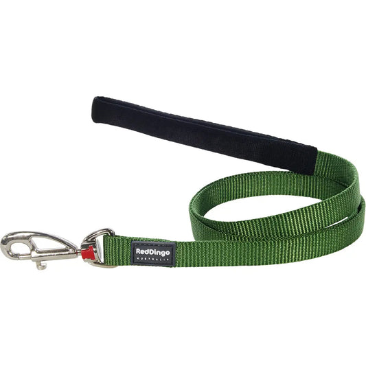 Red Dingo Dog Lead - Green