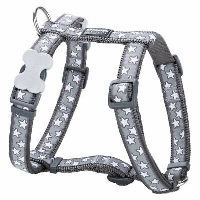 Red Dingo White Stars on Grey Harness