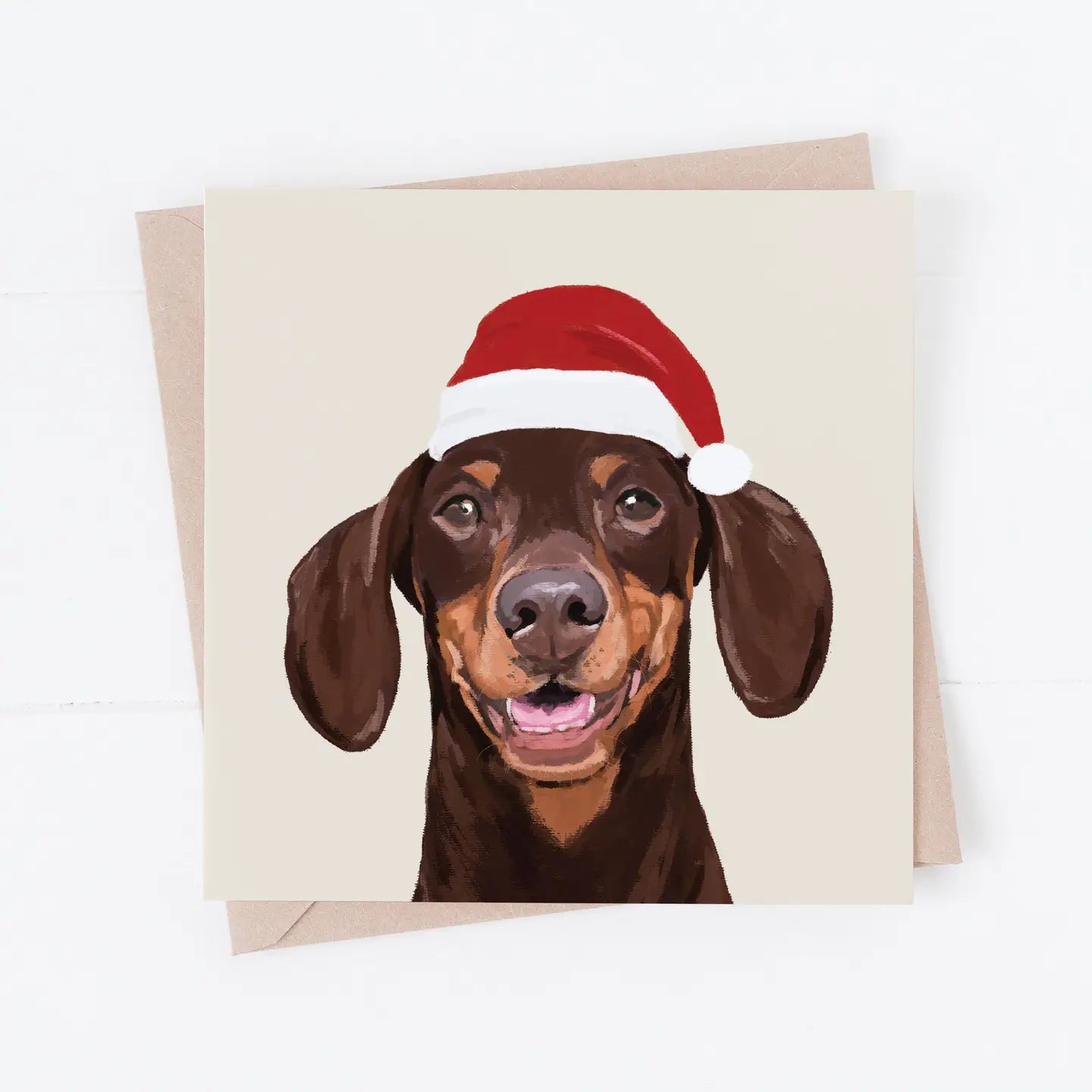 Dachshund Christmas Card