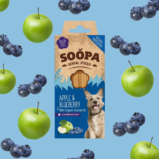Soopa Apple & Blueberry Dental Sticks