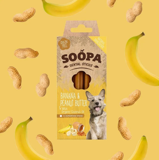 Soopa Banana & Peanut Butter Dental Sticks