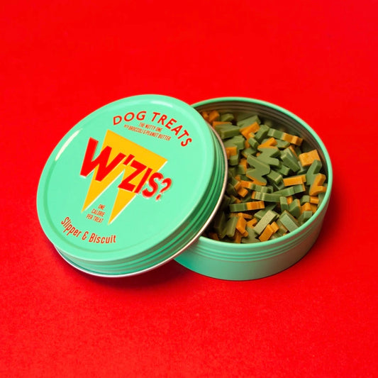 W’zis Slipper & Biscuit Treat Tin