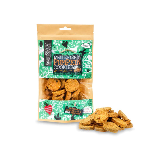Green & Wild’s Whitefish & Pumpkin Cookies