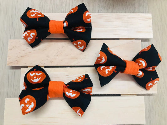 Glow in the Dark Pumpkin Bow Tie